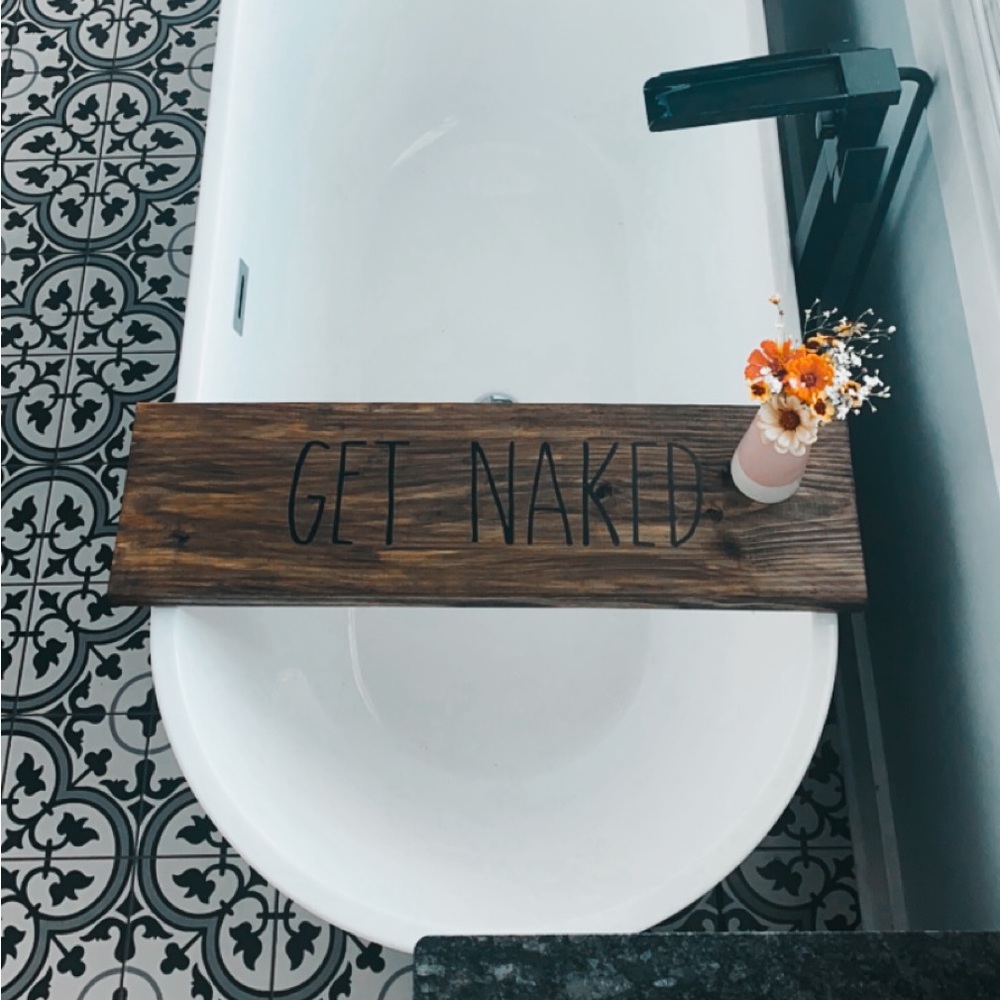 Get naked farmhouse soaking tub board